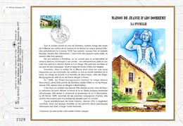 " MAISON DE JEANNE D'ARC LA PUCELLE  " Sur Feuillet CEF 1er Jour N°té De 1996 N° YT 3002 Parfait état. FDC - Beroemde Vrouwen