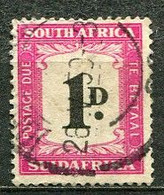 Union Of South Africa Postage Due, Südafrika Portomarken Mi# 35 Gestempelt/used - Strafport