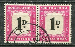 Union Of South Africa Postage Due, Südafrika Portomarken Mi# 35 Gestempelt/used - Pair - Timbres-taxe