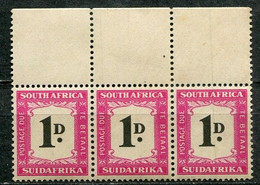 Union Of South Africa Postage Due, Südafrika Portomarken Mi# 35 Postfrisch/MNH - 3strip - Postage Due