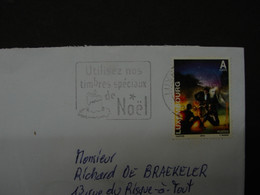 Flam. 75. Macrophilie.  Flamme. Cover. Utilisez Nos Timbres Spéciaux De Noël. 2011 - Brieven En Documenten