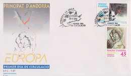 Enveloppe  FDC  1er  Jour    ANDORRE  ANDORRA    EUROPA    1993 - Other & Unclassified