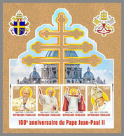 TOGO 2020 MNH Pope John Paul II. Papst Paul II. Pape Jean-Paul II. CORK STAMPS M/S - OFFICIAL ISSUE - DHQ2101 - Päpste
