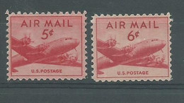 200037663  EE.UU.YVERT   AEREO  Nº  34/5  **/MNH - 2b. 1941-1960 Unused