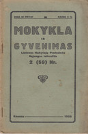 Magazine Lithuania Mokykla Ir Gyvenimas. 1928 / 2(59) - Zeitungen & Zeitschriften