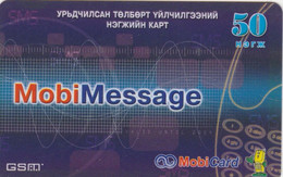 Mongolia, MON-MOB-REF-0030B, 30 Units, Mobimessage, 2 Scans. - Mongolië