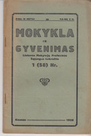 Magazine Lithuania Mokykla Ir Gyvenimas. 1928 / 1(58) - Revistas & Periódicos