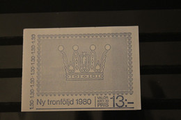 Schweden Markenheft, MH Ny Tronföljd 1980; MNH - Non Classificati