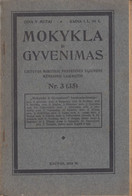 Magazine Lithuania Mokykla Ir Gyvenimas. 1924 / 3(35) - Revues & Journaux