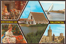 Delcampe - Recuerdo De Valencia - Bellezas De La Ciudad - Beauties Of The City - Multiview - 188 - 1981 - Spain - Used - Valencia