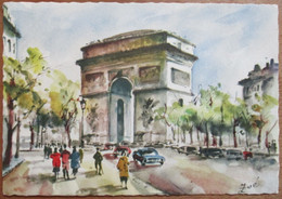 Delcampe - FRANCE PARIS ARC DE TRIOMPHE NAVARRO POST CARD KARTE VINTAGE CARTOLINA ANSICHTSKARTE POSTCARD PC CPA - Anduze