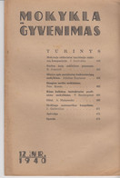 Magazine Lithuania Mokykla Ir Gyvenimas. 1940 / 12 - Revistas & Periódicos