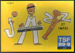 Carte Postale "Cart'Com" (2002) - TSF Jazz Et Infos (radio FM 89.9) (illustration : Savignac) - Savignac