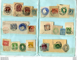 LOT De 37 Entiers Postaux-*postal Stationnery-sur Fragments-pays Divers Années1880 à 1910 - Lots & Kiloware (mixtures) - Max. 999 Stamps