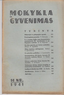 Magazine Lithuania Mokykla Ir Gyvenimas. 1941 / 14 - Riviste & Giornali