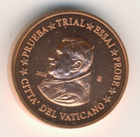 VATICAN 2006: 1 Euro Cent, Trial - Essai - Private Proofs / Unofficial