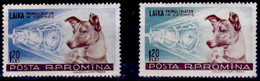 ROUMANIE, Chiens, Chien, Dog, Dogs, Perro, Perros. LAIKA Yvert N°1550/51. Neuf Sans Charnière. (MNH) - Dogs