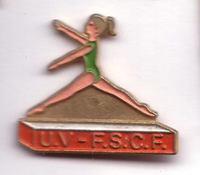 SP389  Pin's GYM Gymnastique UV FSCF Fédération Sportive Culturelle France  Achat Immédiat - Gymnastique