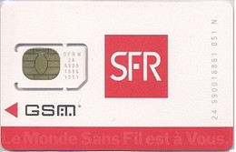 FRANCE GSM Card  : FRA13 SFR (light Printed Text) MINT - Mobicartes (GSM/SIM)