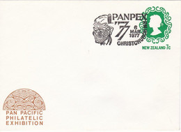 PANPEX '77 - Tattooed Maori Head - 6 Mar 1977 - Entiers Postaux