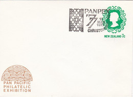 PANPEX '77 - TUKUTUKU, Reed Panel Design, Patikitiki Common Diamond-shaped Sand Flounder - 11 Mar 1977 - Postal Stationery