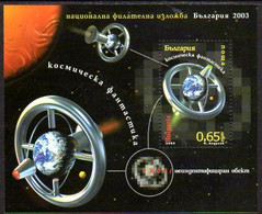 BULGARIA 2003 Space Exploration Block MNH / **.  Michel Block 258 - Nuovi