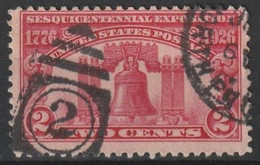 1926 Independence Sesquicentannial Exposition - 2C Used - Andere & Zonder Classificatie