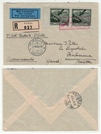 Liechtenstein // Poste Aérienne // Lettre Recommandée Vol Vaduz-St.Gallen Du 31.08.1930 - Poste Aérienne