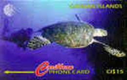 CAYMAN : 047C CI$15 Hawksbill Turtle USED - Iles Cayman