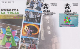 Enveloppe  FDC  1er  Jour   ANDORRE  ANDORRA    Capitale   Ibéro - Américaine  De  La  Culture    2016 - Sonstige & Ohne Zuordnung