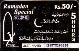PREPAY-PHONE-INTERNET : XCE15 Rs. 50 Xcess 5Hrs Ramadam Special USED - Pakistan