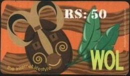 PREPAY-PHONE-INTERNET : WOL96 Rs. 50 WOL Brown The Internet Lifestyle USED - Pakistan