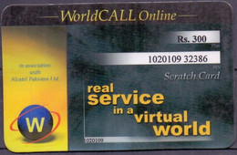 PREPAY-PHONE-INTERNET : WCA05 Rs.300 Worldcall ALCATEL Pakistan Ltd USED - Pakistán