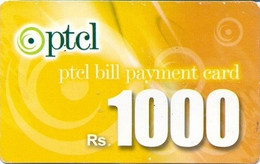 PREPAID : RPTB01 Rs.1000 PTCL Ptcl Bill Payment Card USED - Pakistan