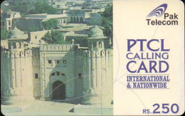 PREPAID : RPT01B Rs. 250 PTCL Lahore Fort (circles At 1mm ( USED - Pakistan