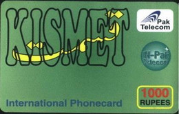 PREPAID : RKI03 1000 Rupees KISMET Green (paper) USED - Pakistan