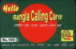 PREPAID : RHE17 Rs.100 Hello Bangla Calling Card USED - Pakistan