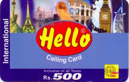 PREPAID : RHE14A Rs. 500 Hello(yellow) Touristic Places USED - Pakistan