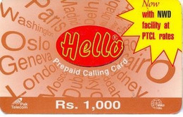 PREPAID : RHE11 Rs.1000 Hello Brown (Now With NWD Facility At PTCL USED - Pakistan