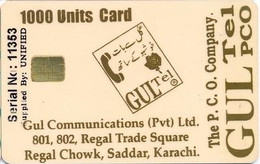 WHITE TRIAL : WGU06 1000 Units Card (Gold On White ( USED - Pakistan