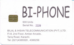 WHITE TRIAL : WBI20 BI-PHONE  500 Units Serial No 4 Lines Txt (CM:6) USED - Pakistan