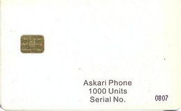 WHITE TRIAL : WAS01 Askari Phone 1000 Units Serial No. USED - Pakistan