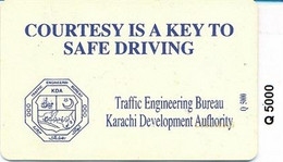 PAKMAP : WP10C013 30/75 COURTESY IS A KEY TO SAFE DRIVING (Q-down) USED - Pakistan