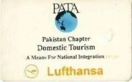 PAKMAP : WP07046 30 PATA LUFTHANSA Pakistan Chapter Domestictourism USED - Pakistan
