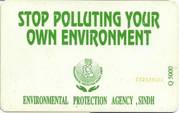 PAKMAP : WP07009 30 STOP POLLUTING YOUR ENVIRONMENT USED C45145118 - Pakistan