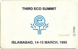 PAKMAP : WP06019 30 THIRD ECO SUMMIT ISLAMABAD 14/3/95 USED - Pakistan
