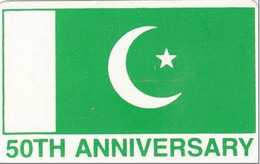 PAKMAP : WP05109 30 50TH ANNIVERSARY Flag Pakistan USED - Pakistan