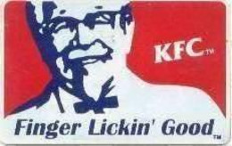 PAKMAP : WP05032 30 KFC Finger Lickin)Good USED - Pakistan