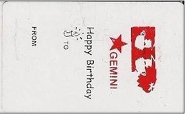 PAKMAP : WP0401O 30 GEMINI    Red  Happy Birthday To .. From .. USED - Pakistan
