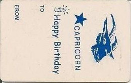 PAKMAP : WP0101A 20 CAPRICORN Blue Happy Birthday To .. From .. USED - Pakistan